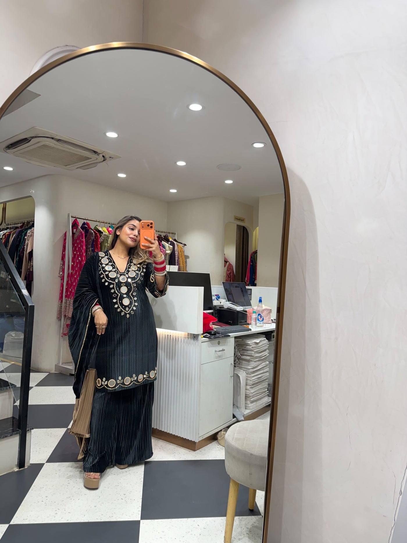 “Farhana” - Premium velvet Three Piece set