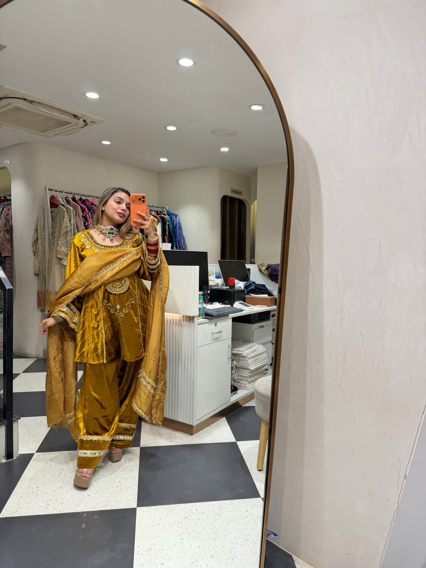 “Rabta” - Velvet Three Piece set