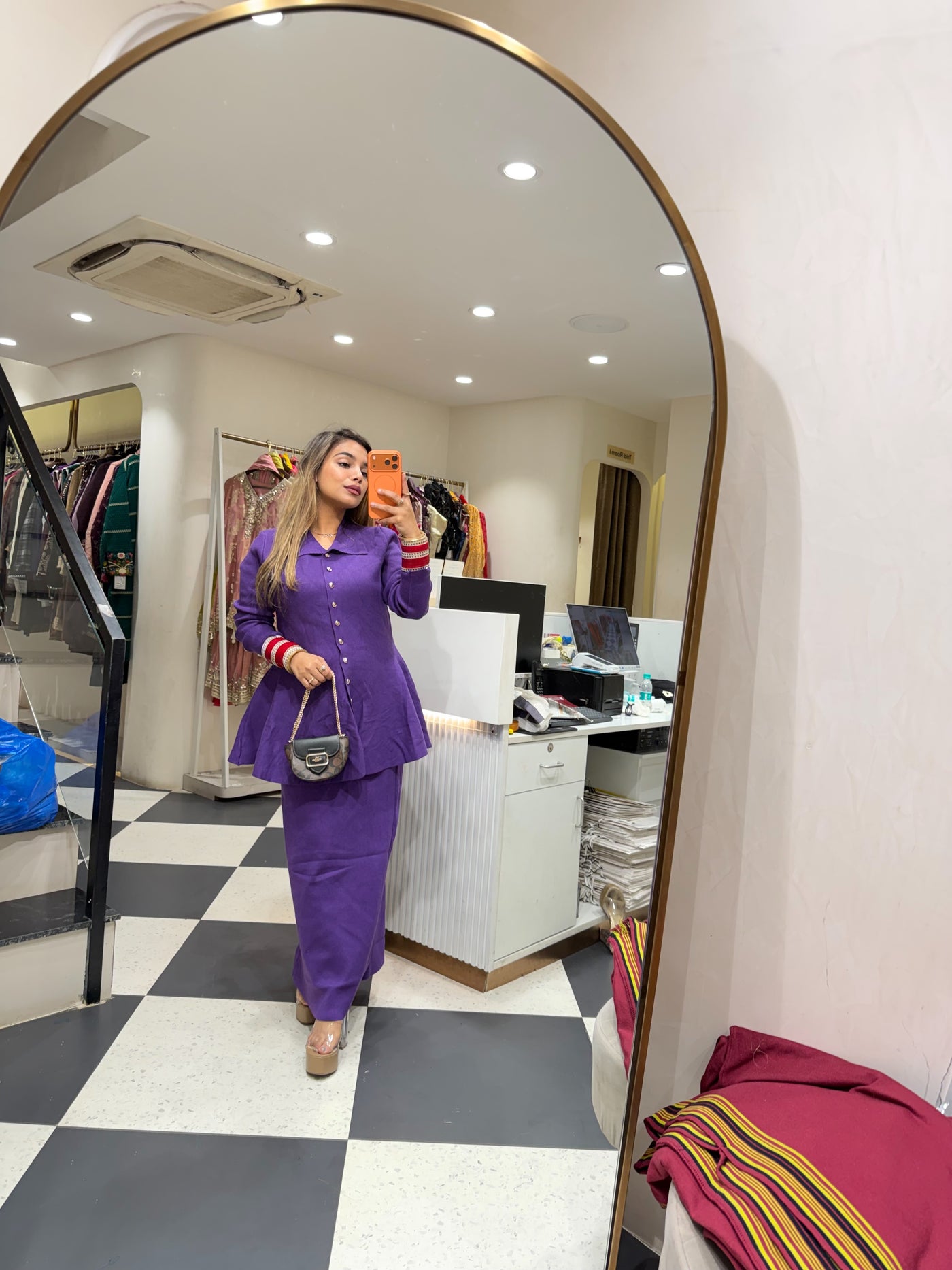 “Shura”- Knitted Skirt Two Piece set