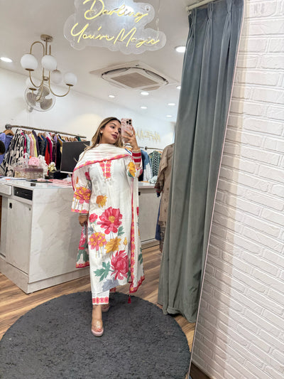 “Rasina” - Pure Cotton Three Piece set