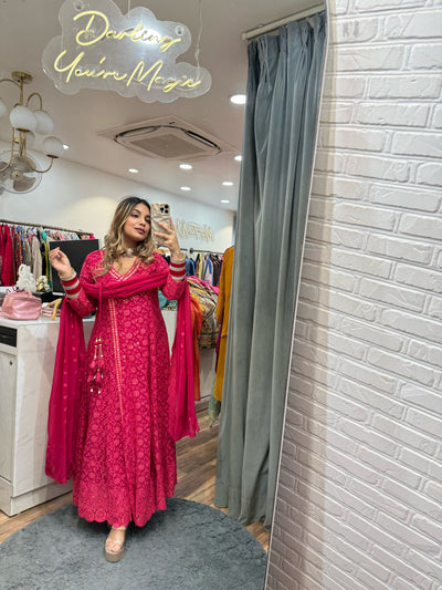 “Raziya” - Fully Embroidered Three Piece set