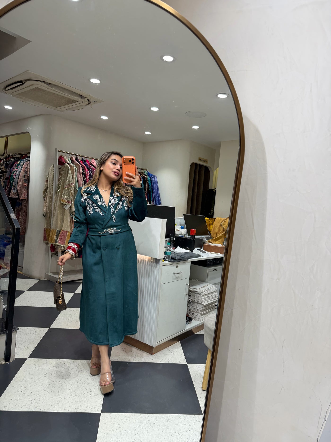 “Tanika” - Corduroy Dress With Belt