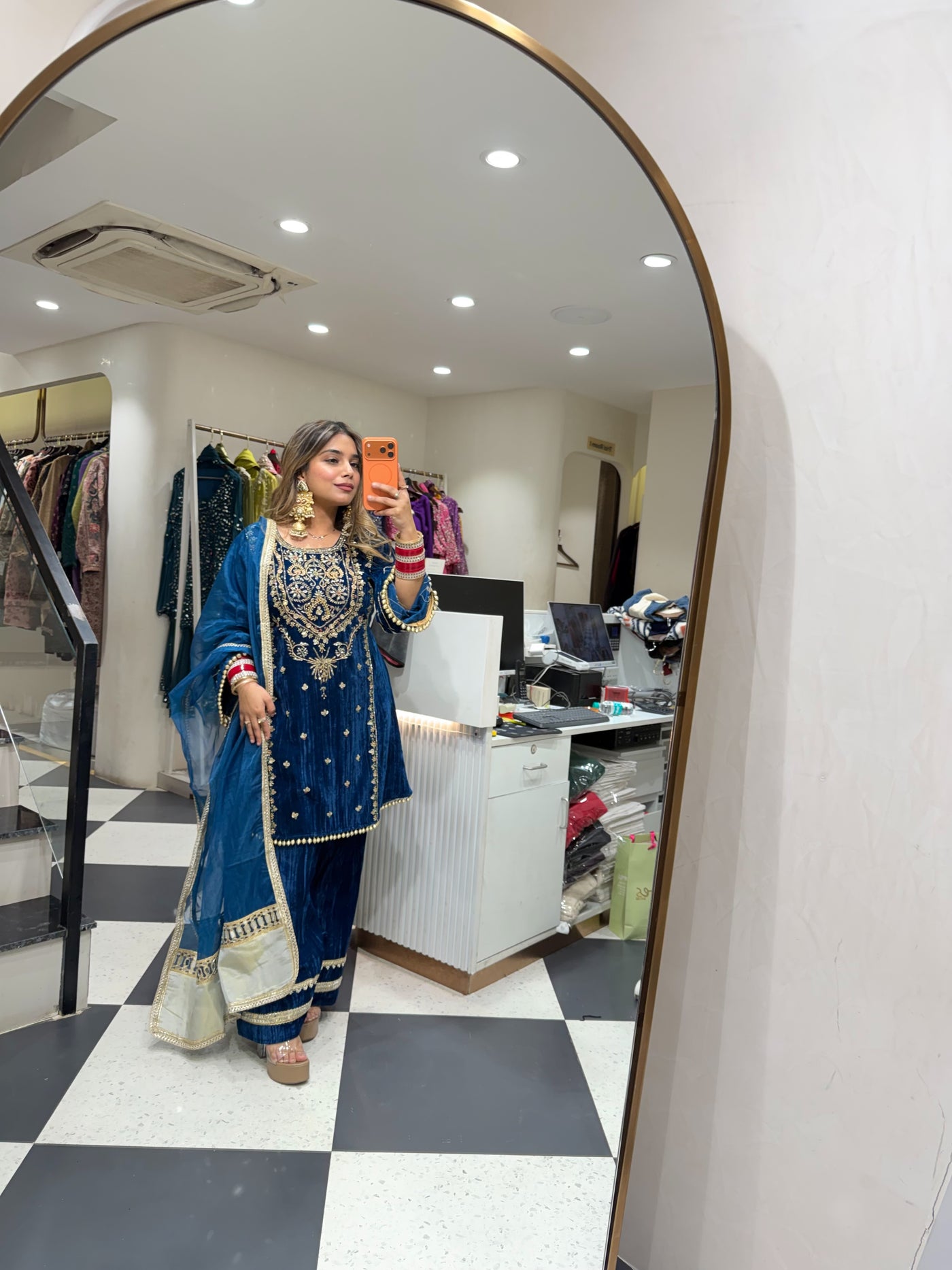 “Dua” - Velvet Three Piece set