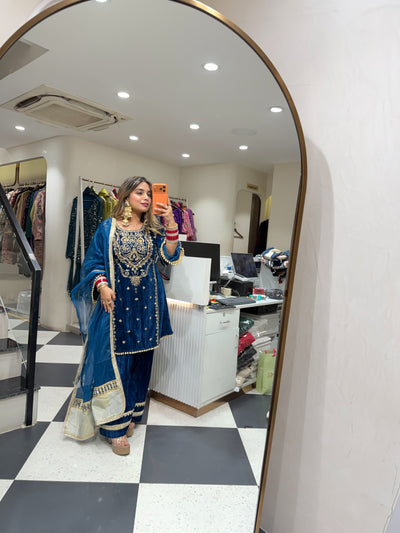 “Dua” - Velvet Three Piece set