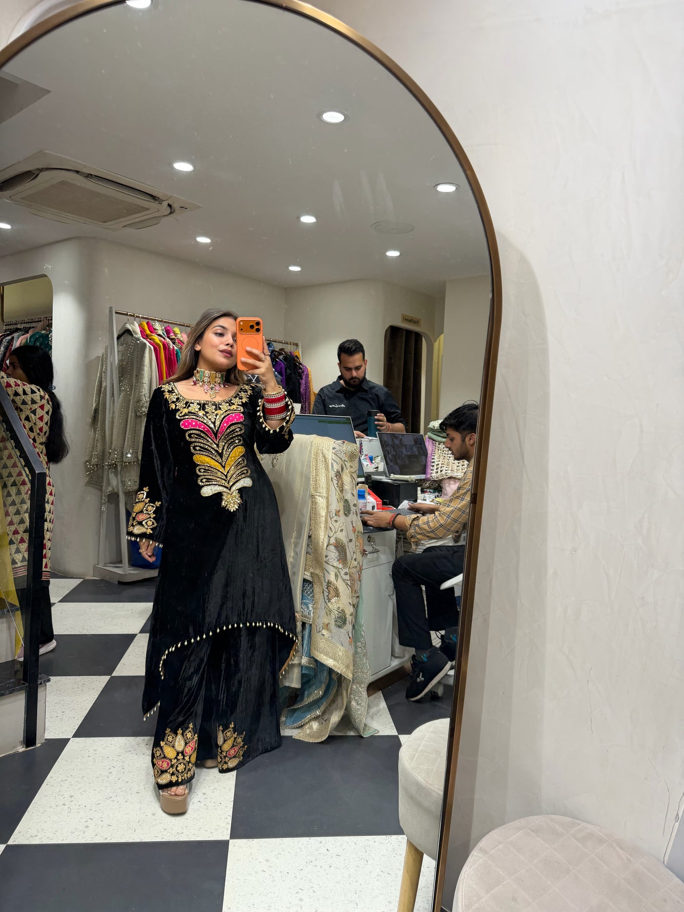 “Kabira” - Velvet Two piece set