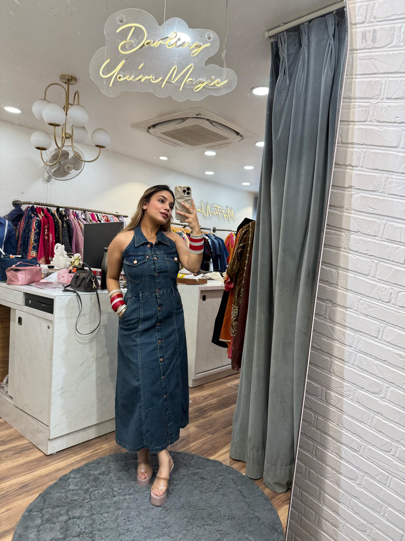“Malora” - Stretchable Denim Dress