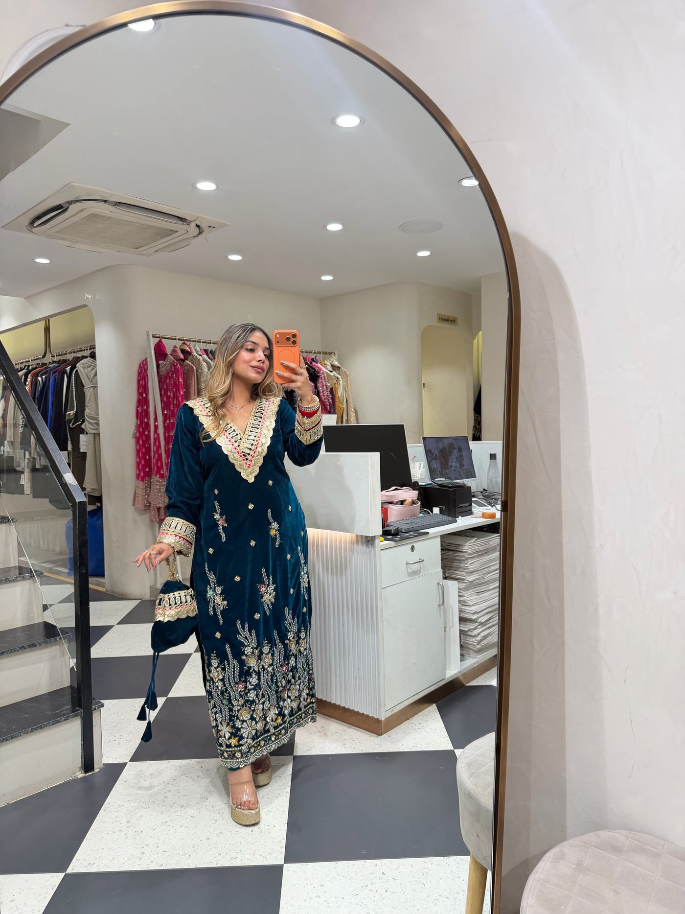 “Ishqana” - Velvet Three Piece set