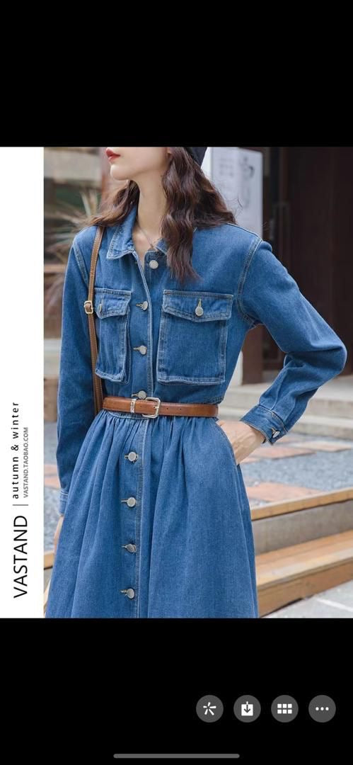 “Bobby” - Denim Dress With Belt