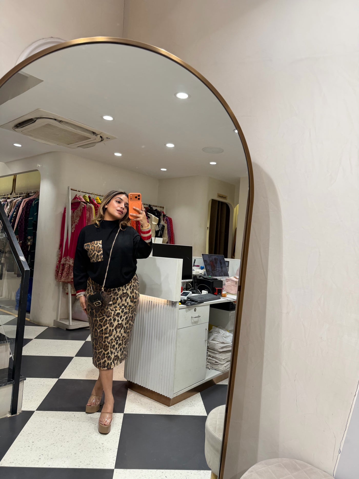 “Leroma” - Two Piece Woollen Skirt Set