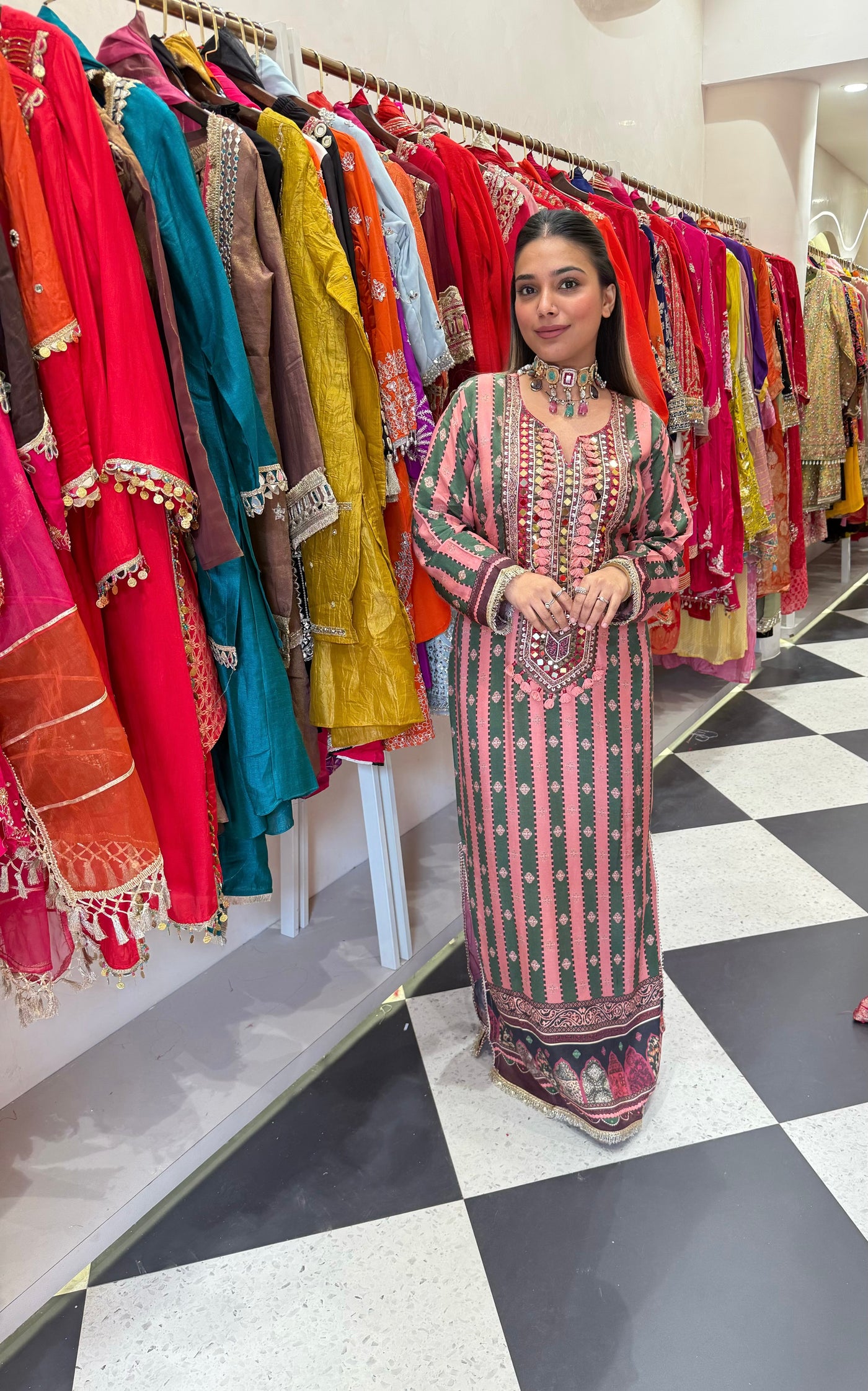“Bianca” - Crepe Long Dress