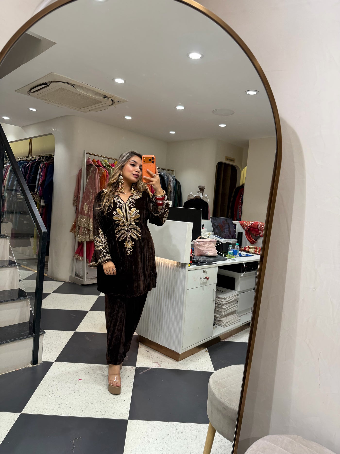 “Asmita” - Velvet Two piece set