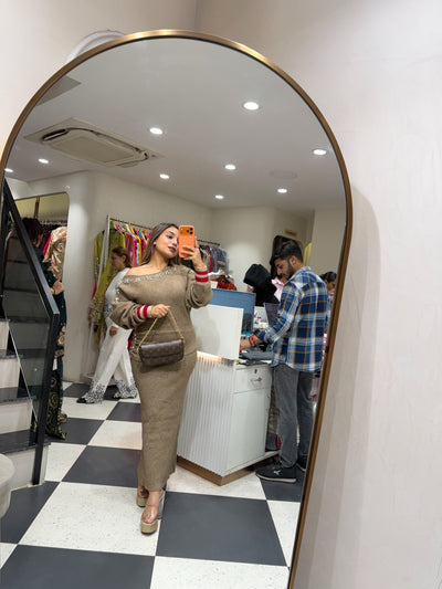 “Jimmi” - Woollen Two Piece Skirt set