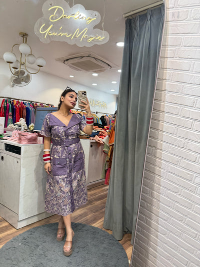 “Dena” - Thread Embroidered Dress