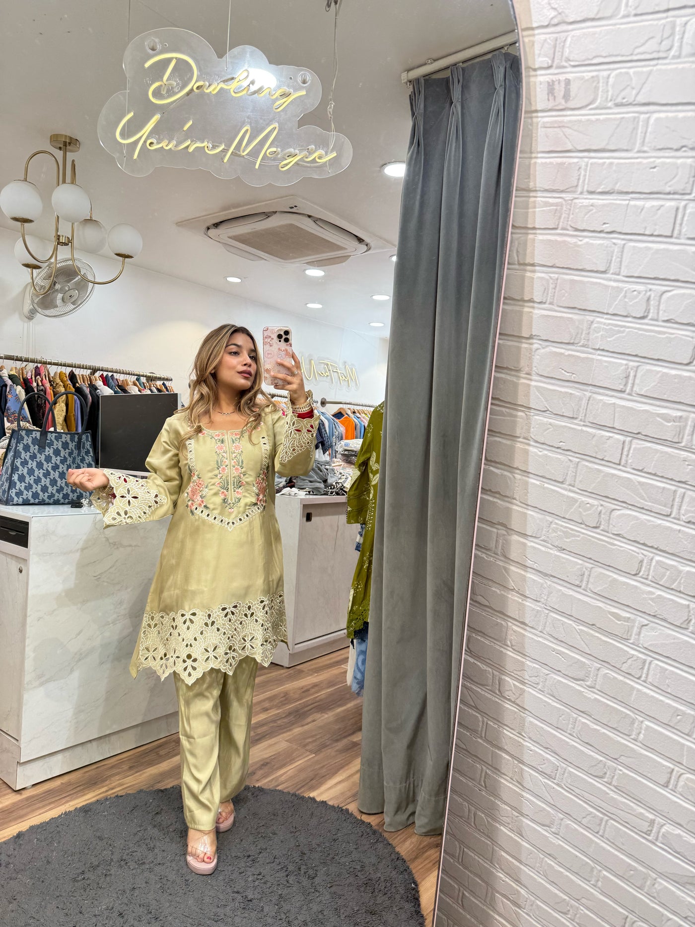 “Vellashi” - Pakistani Cutwork Two Piece set