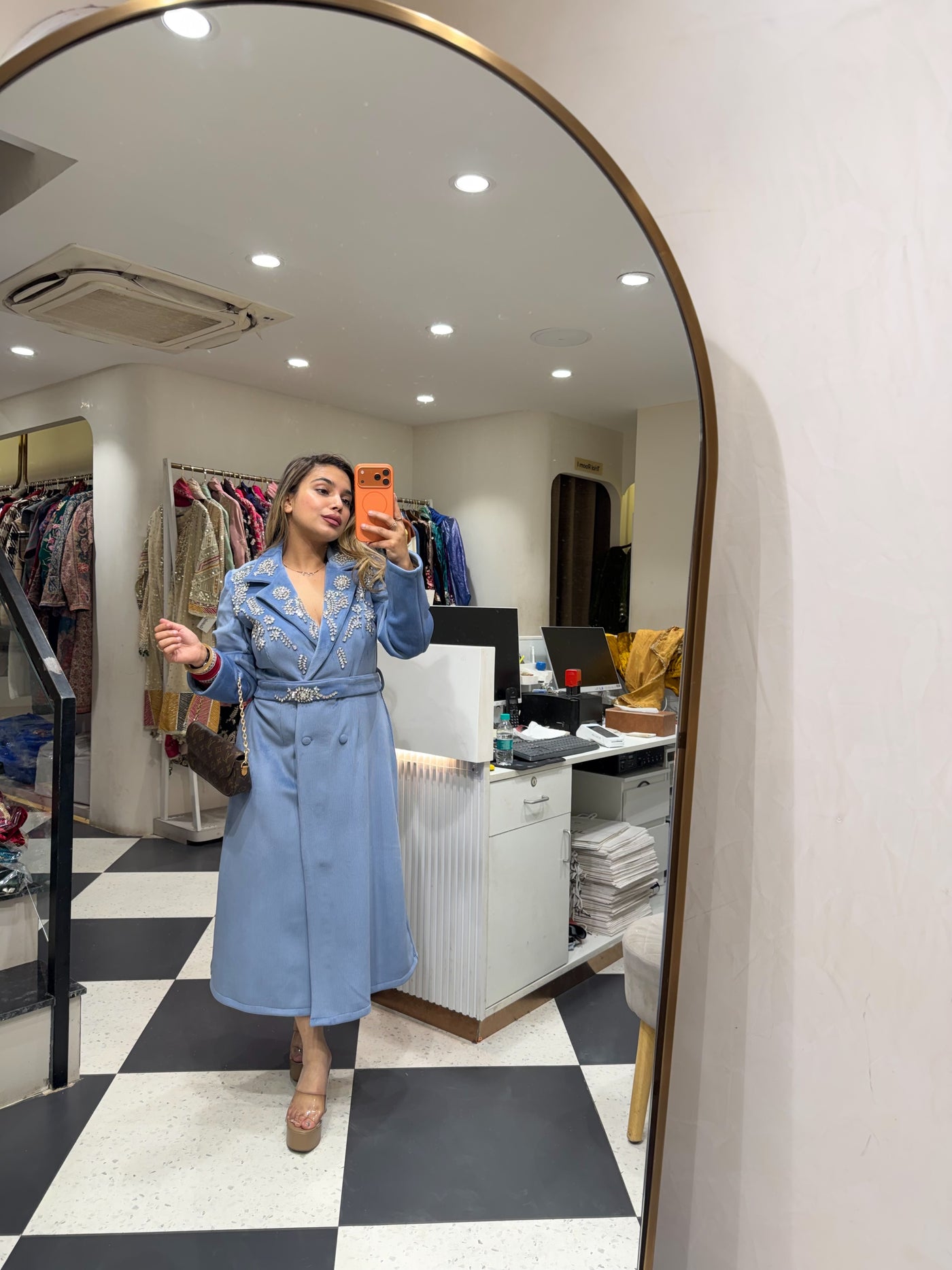 “Tanika” - Corduroy Dress With Belt