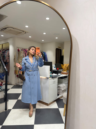 “Tanika” - Corduroy Dress With Belt