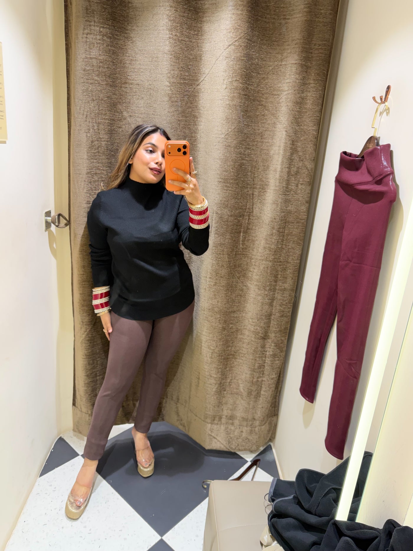 “Aishi” - Faux Leather Fur Jeggings