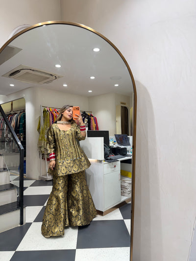 “Koyal” - Brocade Three Piece set