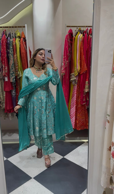 “Desina” - Three Piece Anarkali Set