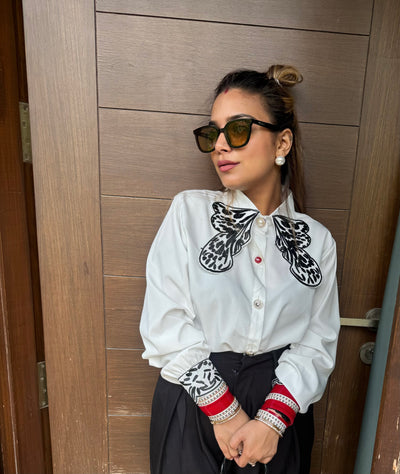 “Max” - Embroidered Collar Shirt