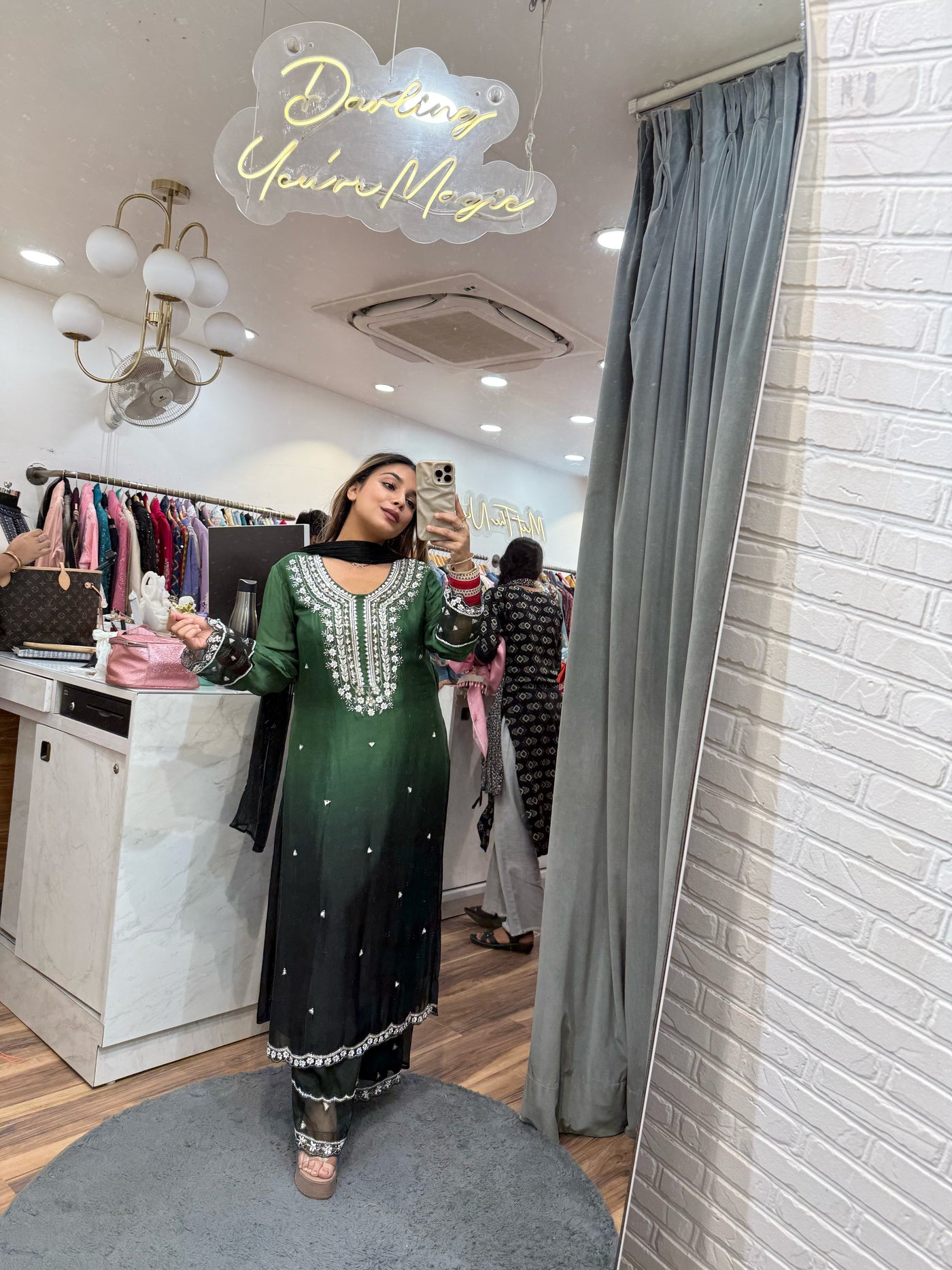 “Rukhsana” - Ombre Three Piece set
