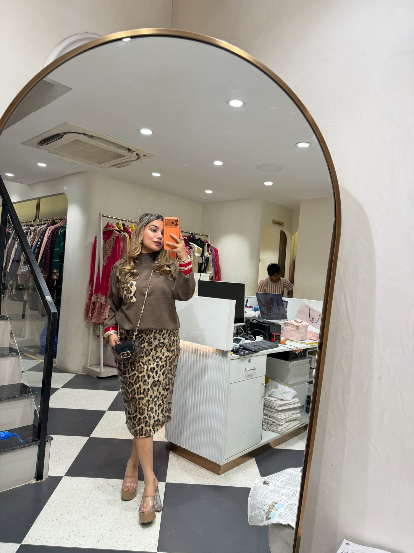 “Leroma” - Two Piece Woollen Skirt Set