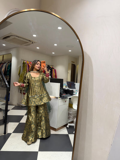 “Koyal” - Brocade Three Piece set