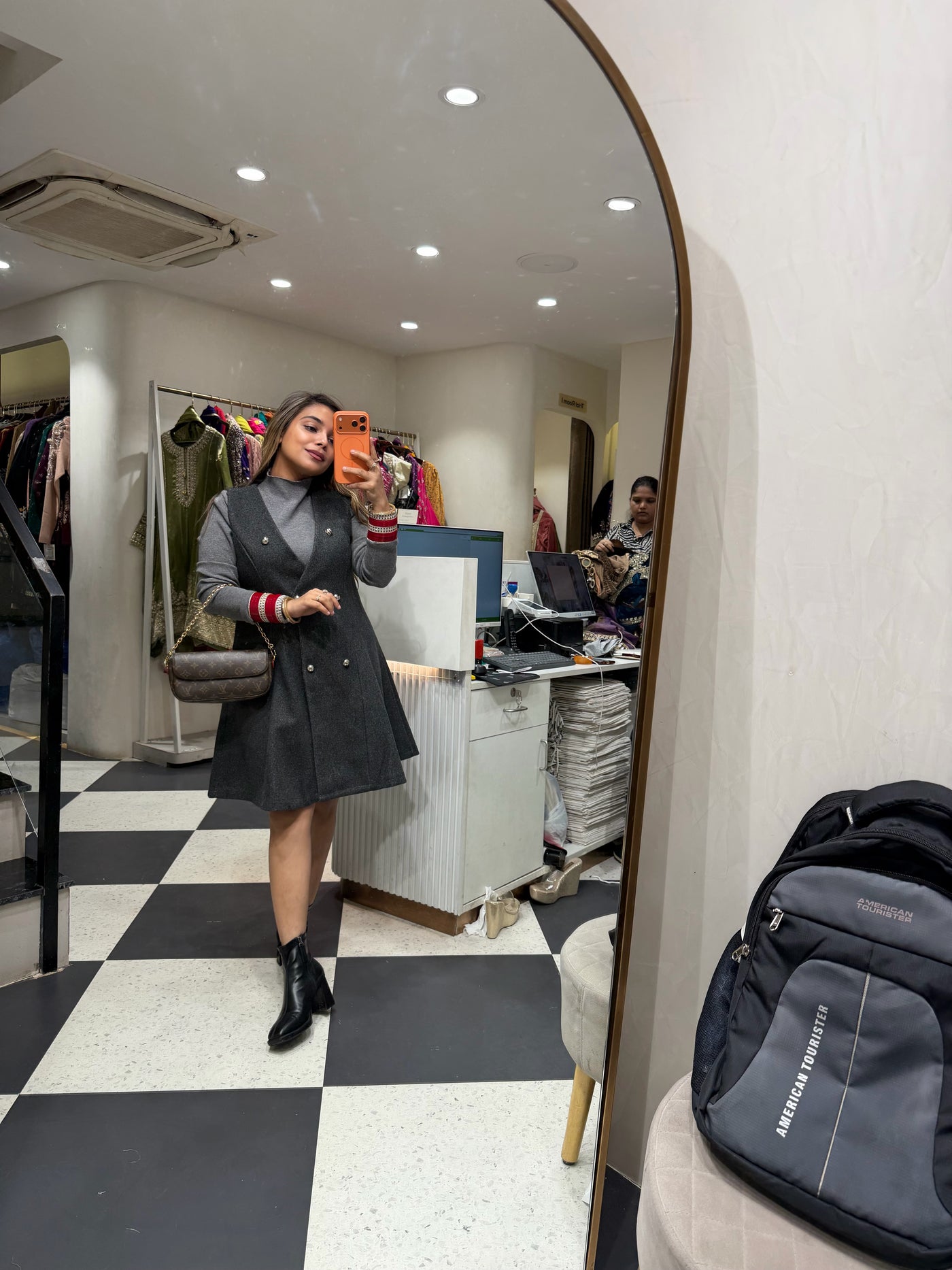 “Fena” - Two Piece Woollen Dress