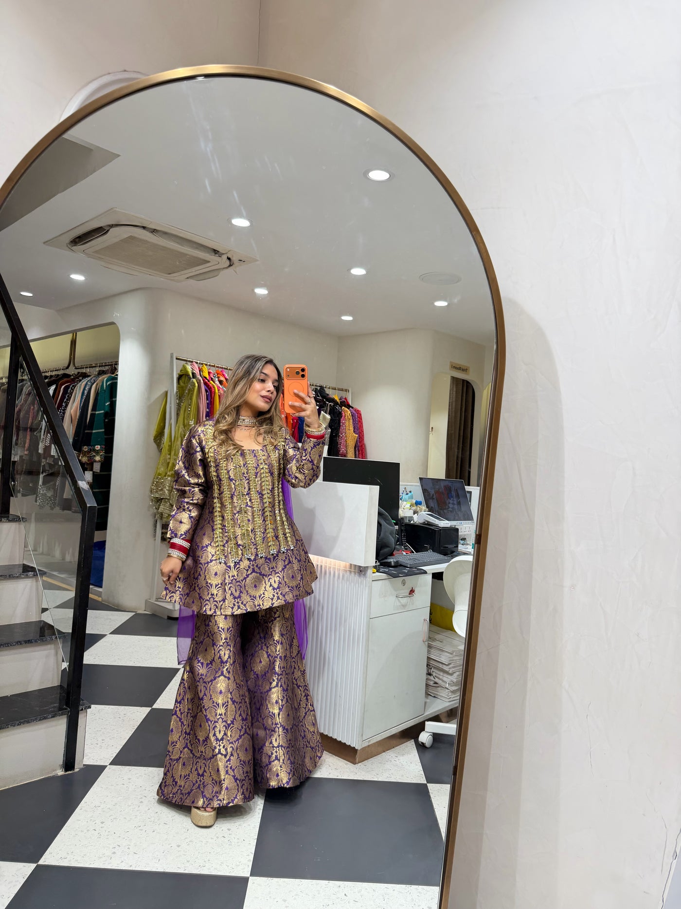 “Koyal” - Brocade Three Piece set