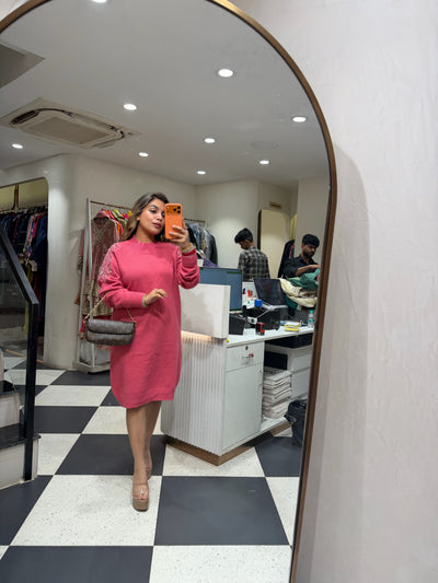 “Bella ” - Knitted Embellished Dress