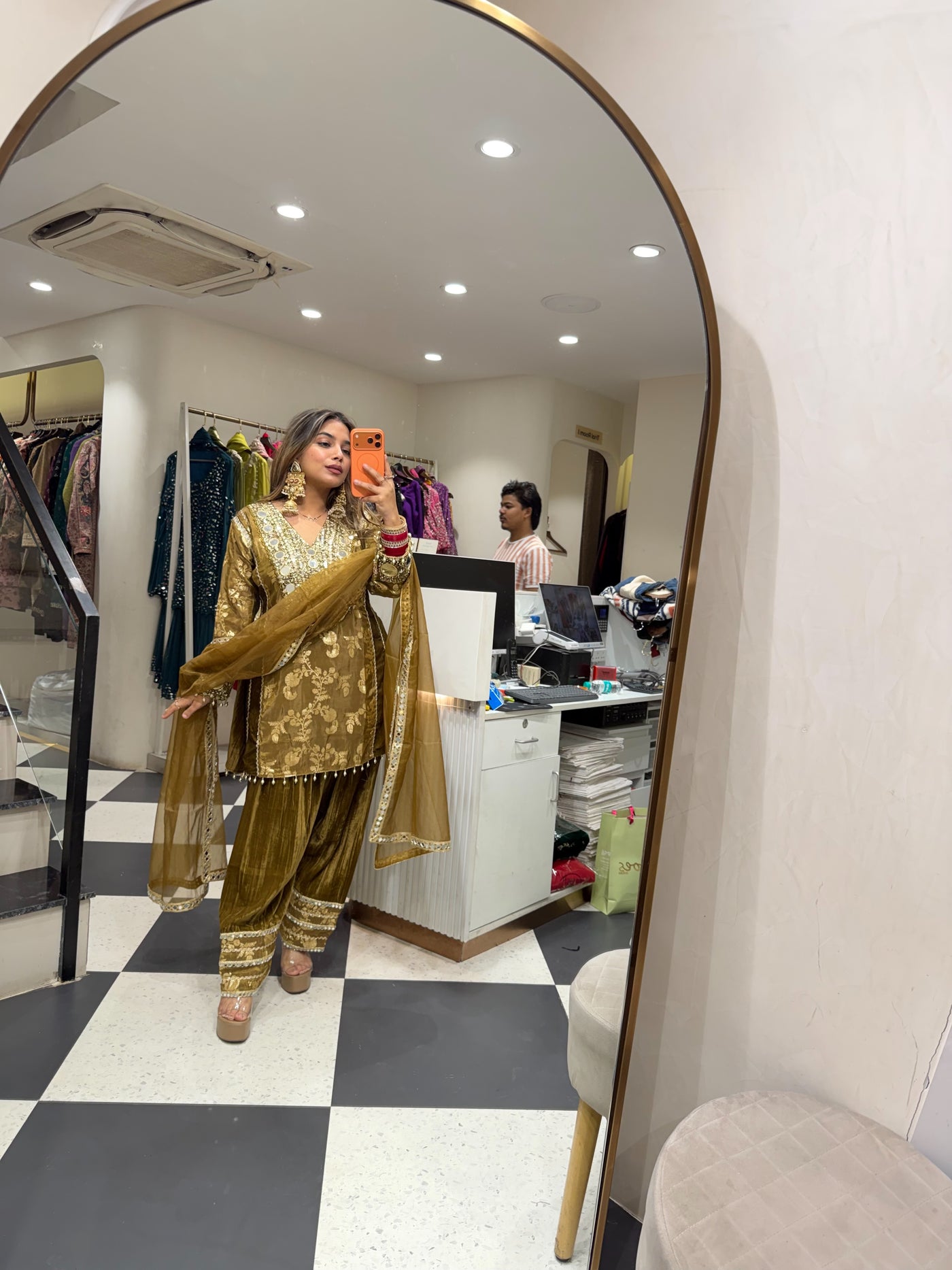 “Sahiba”- Velvet Three Piece set