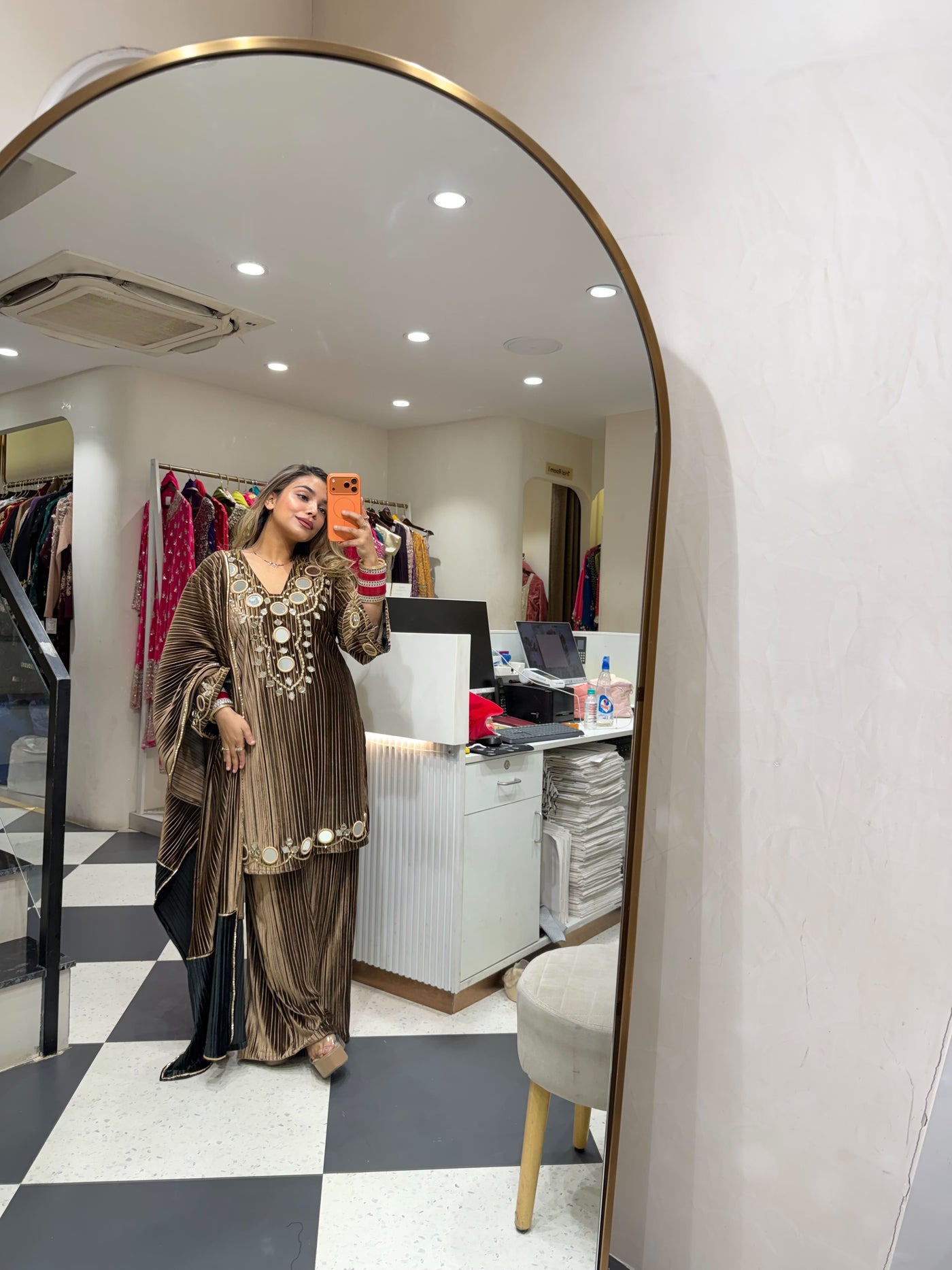 “Farhana” - Premium velvet Three Piece set