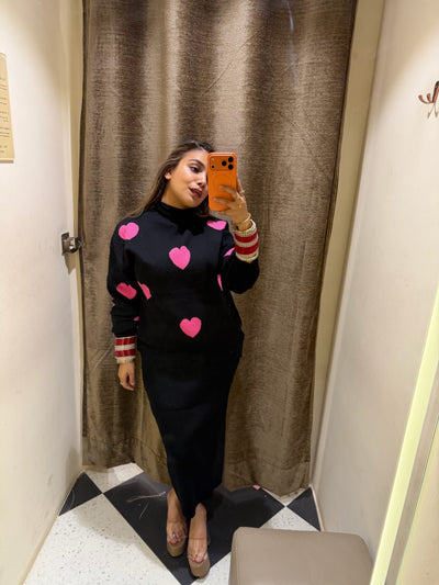 “Elana ” - Knitted  Two piece Dress