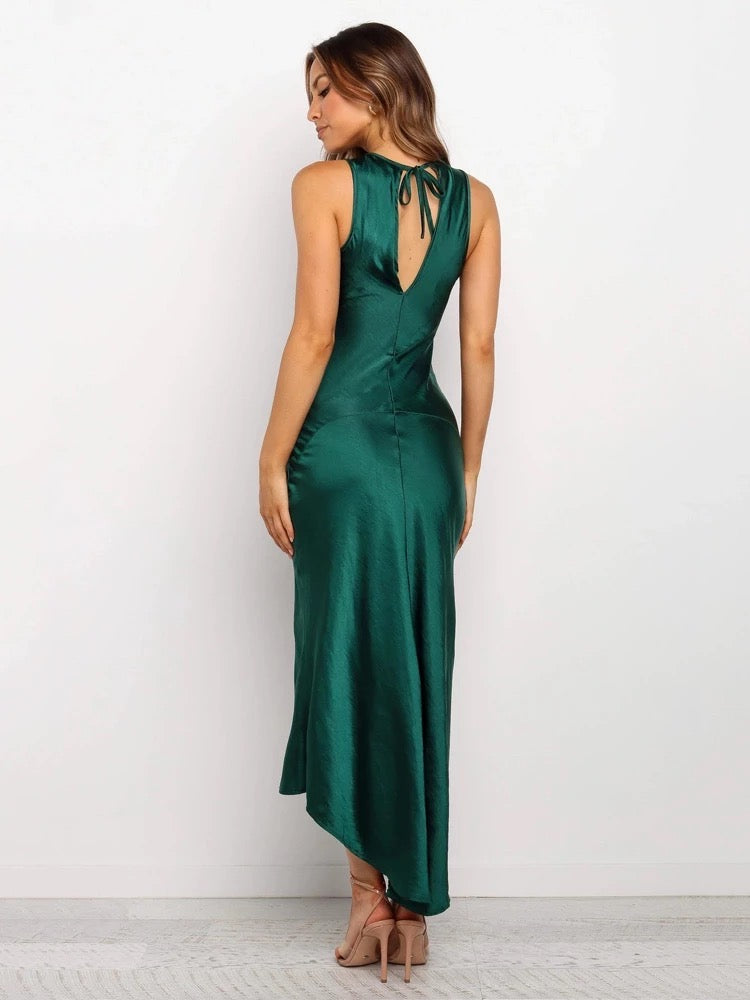 Della- Sleeveless Split Midi Dress