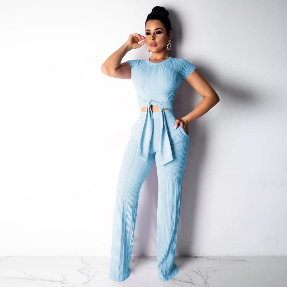 ''Valencia'' - Crop Top and Pants Set