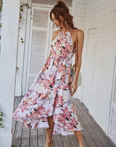 Aurelia - Floral Sleeveless Midi Dress