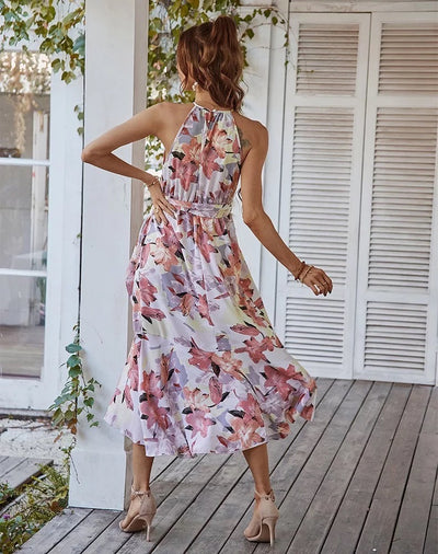 Aurelia - Floral Sleeveless Midi Dress