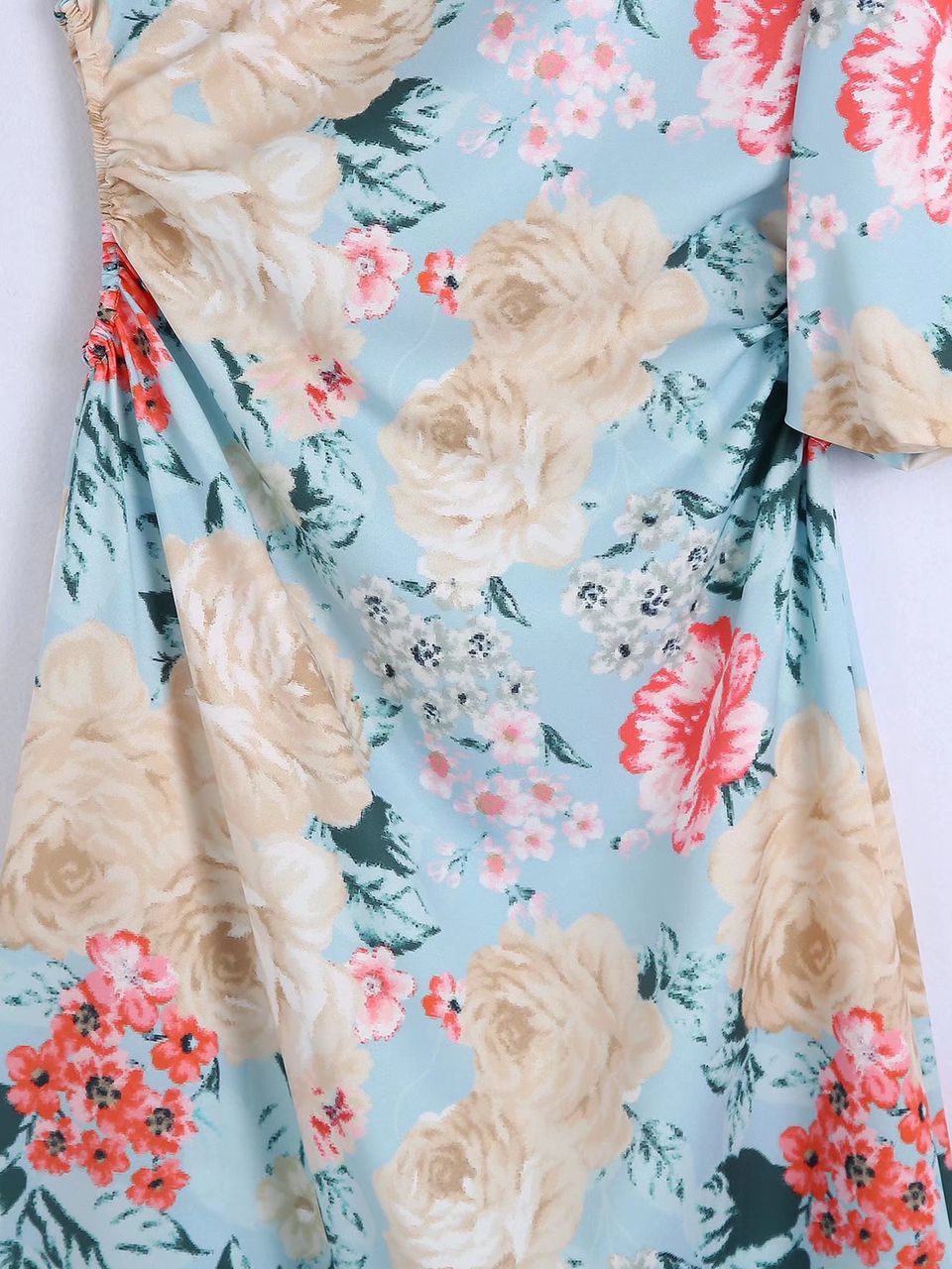 ''Lou'' - Floral Print One-Shoulder Dress