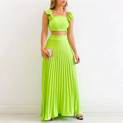 “Candy” - Two piece set with pleated skirt