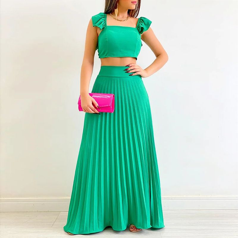 “Candy” - Two piece set with pleated skirt